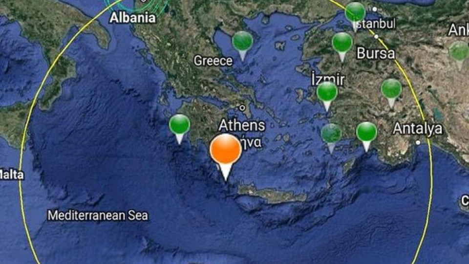 Strong quake shakes Greek island of Crete